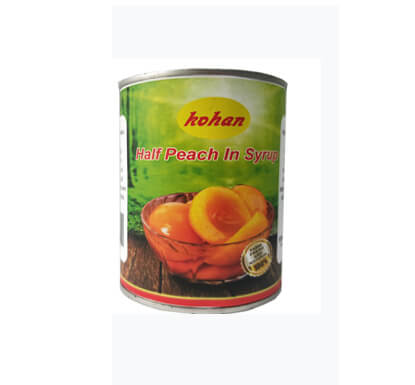 Canned yellow peach