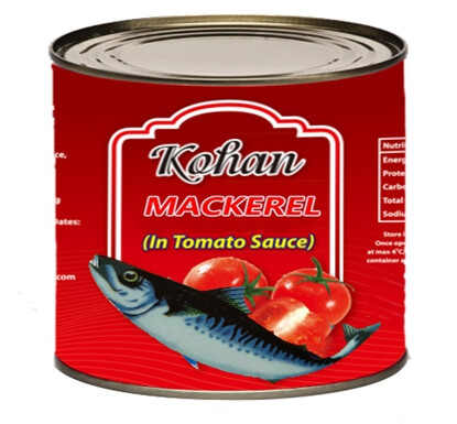 Canned Mackerel in Tomato sauce
