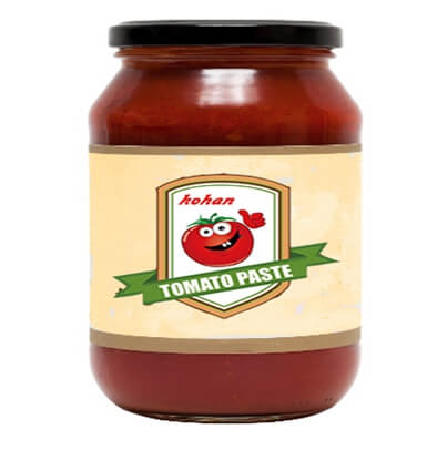 glass jar tomato paste/pasta sauces